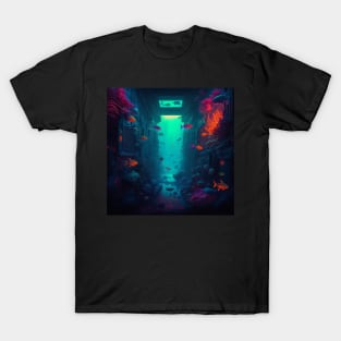 Cyberpunk Underwater Biome T-Shirt